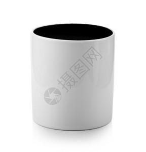 目的白色背景上孤立的陶瓷杯茶碗制品图片