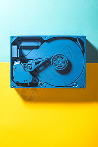 数字的技术单色硬盘黄颜电子产品图片