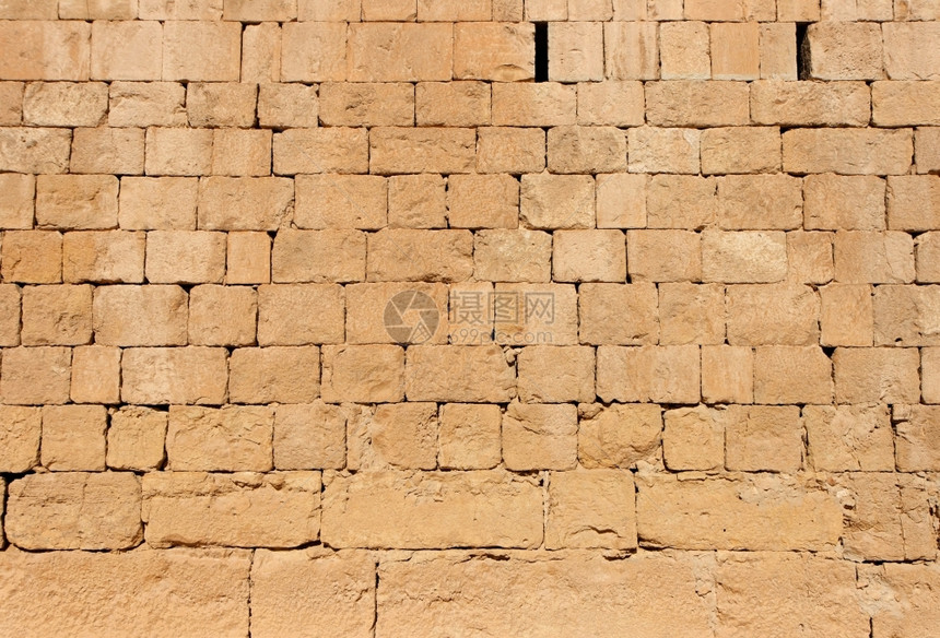 金的古老石墙纹理质地风化图片