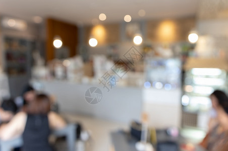 商业香气模糊的咖啡店以了解布蓝的店背景抽象的图片