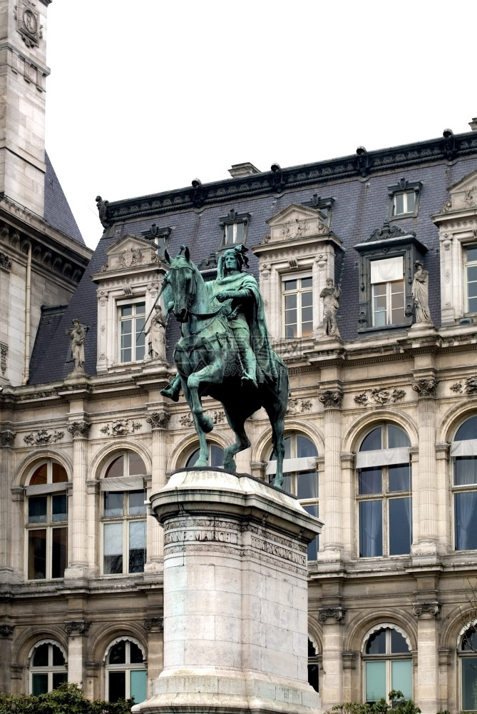 EtienneMarcel雕像位于法国巴黎Ville旅馆外地标历史的欧洲图片