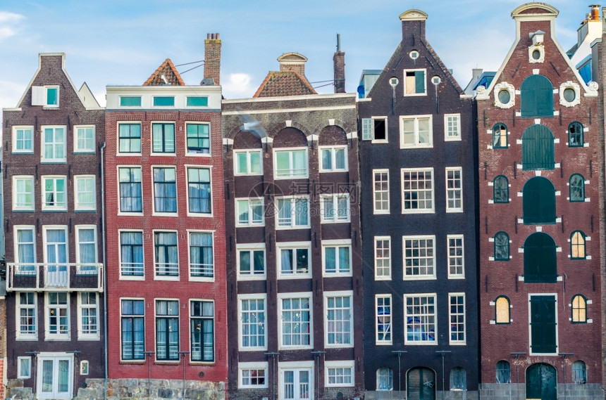 荷兰语砖阿姆斯特丹典型荷兰式建筑阿姆斯特丹建筑的图片