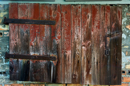 材料旧风化木的grunge纹理硬木栅栏图片