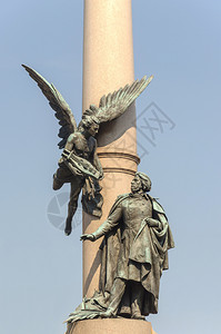 米茨凯维奇城市柱子高清图片