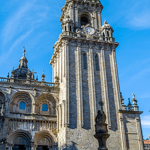 宗教建筑圣地亚哥德康波斯特拉大教堂西班牙朝圣场所建筑学户外天主教图片