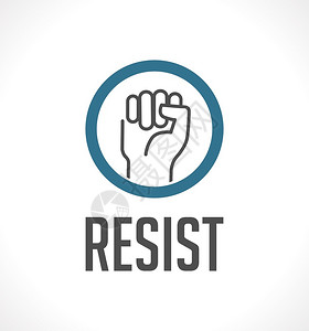 标志抵抗概念作为的标志拳头向量革命挑衅的背景图片