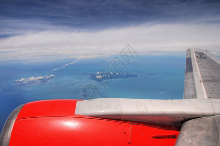 运输天空8月从一架飞机上观看的泰国岛旅游图片