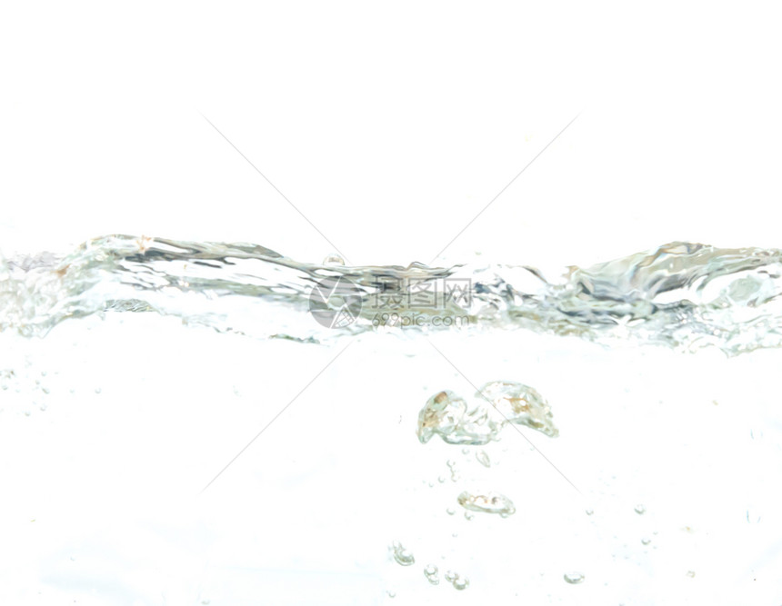 白色背景的喷水自然清除光滑的图片