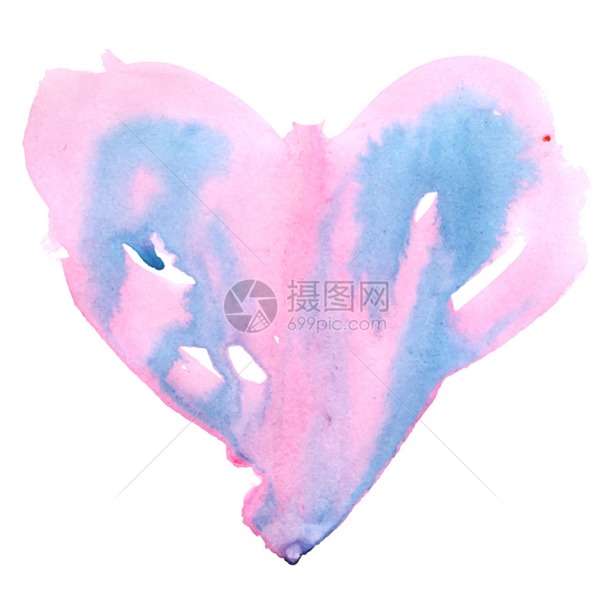 拉马年卡为了用于圣情人节的粉红和蓝色涂漆插图英石图片