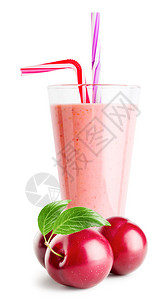 饮食喝水果白底薄粉或含李子的酸奶以白底隔绝的梅子图片