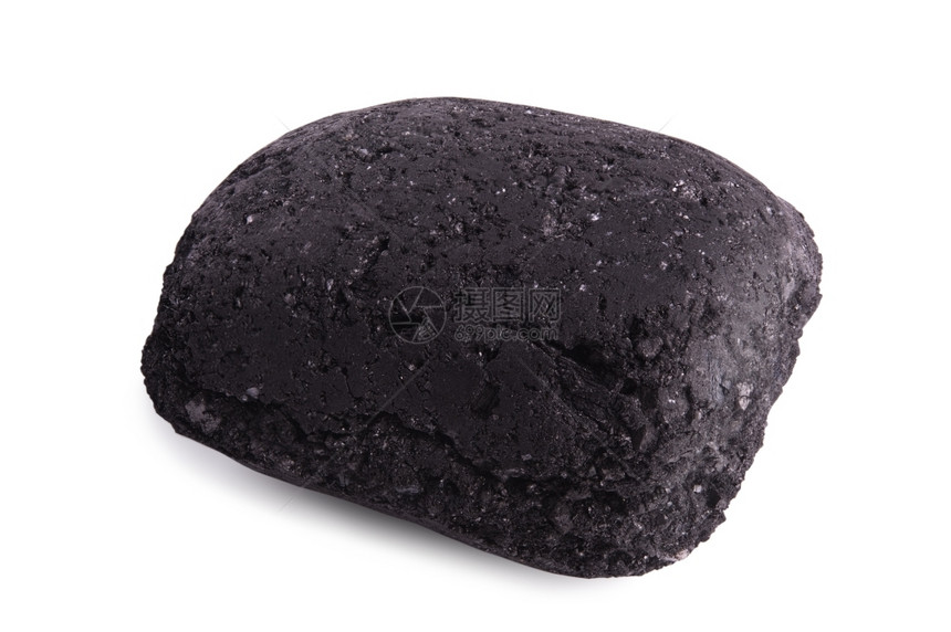 熏制煤炭白色隔离BBQ的煤砖图像结构体图片