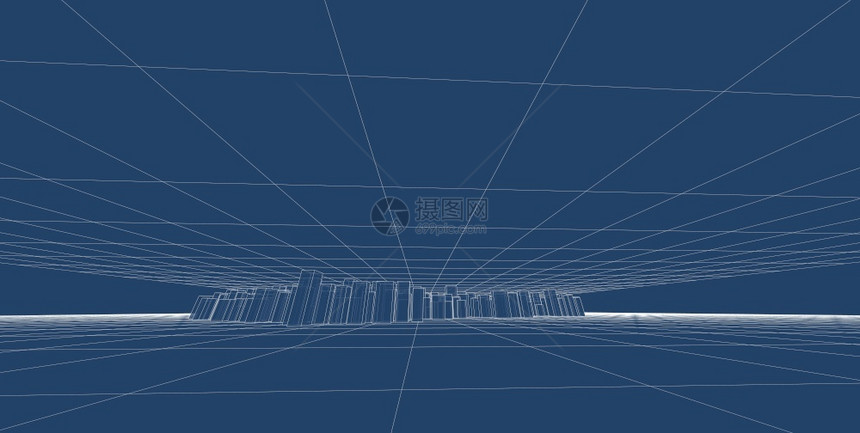抽象的房间网络概念互联通信大数据技术背景3d插图a信息图片