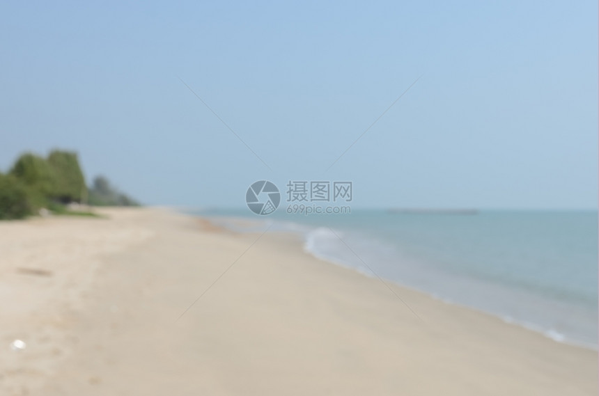 风景亚洲采取模糊海滩和背景图片