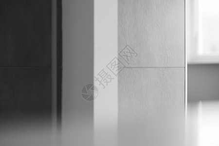 空白的生活房间背景中的最小黑白墙高清房间背景中最小的黑白墙特罗姆瑟背景图片