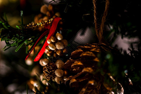 圣诞节和新年概念圣诞节和新年装饰背景风格针叶快乐的图片