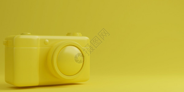 重点数字的黄色背景数字相机技术概念3D投影器Name插图图片