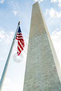 直流而下建成为纪念乔治华盛顿而建造的位于华盛顿特区购物大厦的方尖碑标志华盛顿古迹的直流背景
