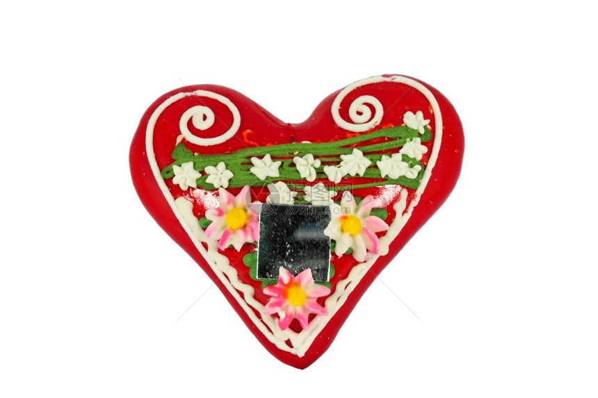 萨格勒布传统象征萨格勒布的利西塔饼干传统符号从14世纪开始被用作念婚礼圣华伦天人节生日圣诞等爱情庆祝活动中经常赠送的装饰礼物红色图片