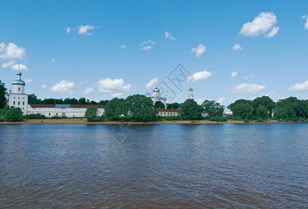 正统夏天俄罗斯大诺夫哥德尤里耶修道院重点图片