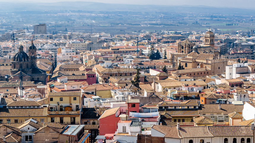 户外塔西班牙南部安达卢西亚格拉纳市风景的城观旅游图片
