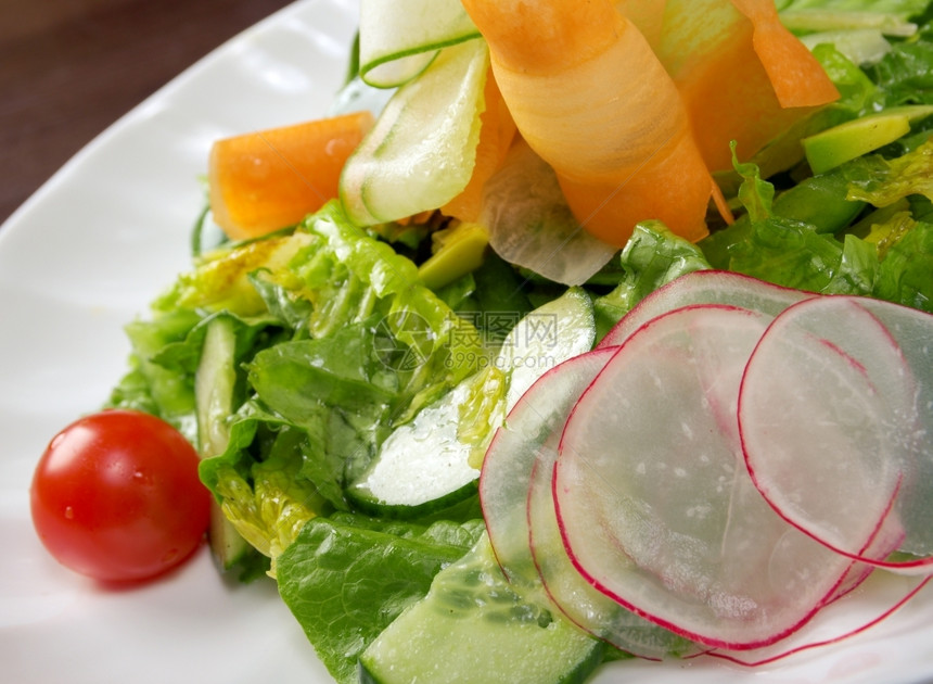 晚餐健康蔬菜沙拉图片