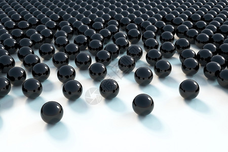 最小的几何学3D黑球背景变换结构体图片