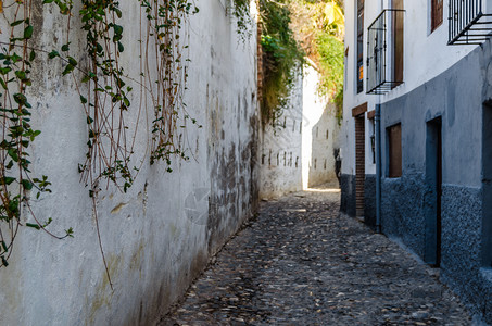 有质感的老西班牙南部安达卢西亚州格拉纳达的建筑细节学背景图片