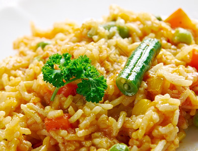 白饭晚餐美食ShahipulaoMoghlai香味米饭版本图片
