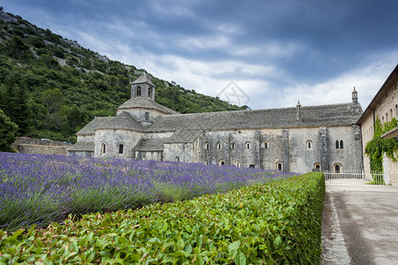 景观法国塞南克戈德斯普罗旺阿尔卑科特自然蔚蓝高清图片