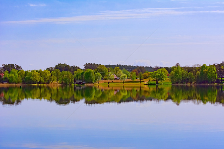 波兰的湖岸旅行户外白天图片