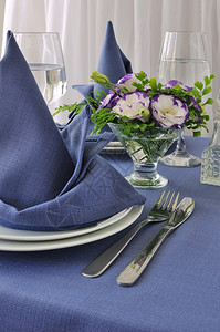 庆典分段桌子用装饰折叠餐巾纸的碎片式桌布图片