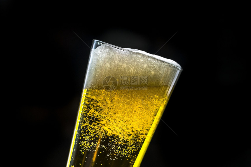 液体品脱一种来杯冰啤酒宏观摄影图片