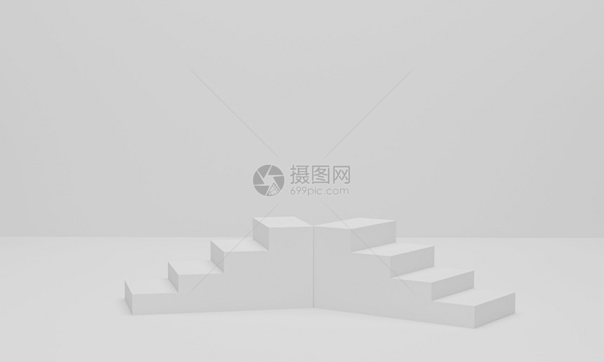 3d提供摘要最低背景白色的楼梯工作室家产品图片