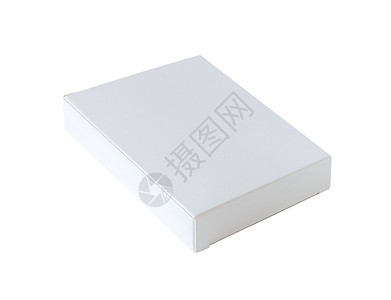 展示包装邮政白色背景孤立的模拟盒子或纸板白色背景图片