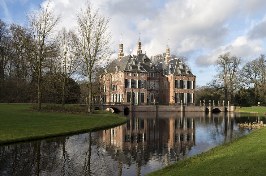 Duivenvoorde城堡位于荷兰Voorschoten的庄园历史年龄沃斯霍滕图片