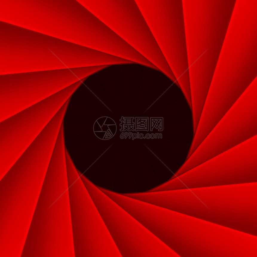 红色的三维刀隔膜里面有黑洞3D图片