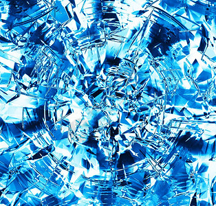 正方形极蓝色广场冷冻冰块抽取背景青色图片