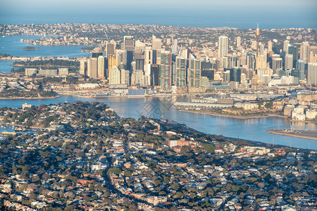 景观颜色来自澳大利亚飞机的悉尼空中天线直升机图片