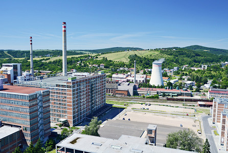 行业前任的查看捷克工业区兹林市Zlin中央图片