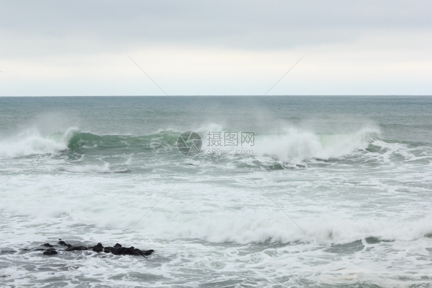 天气波罗的海冬季洋美丽图片