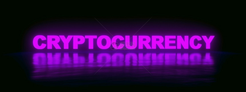 金融的交换紫色背景全图像3D投影的加密货币记录网络空间图片