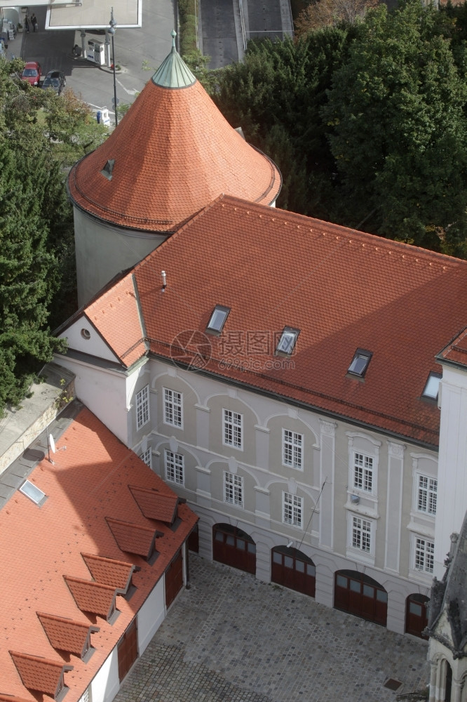 建筑学克罗地亚萨格勒布主教宫文化图片