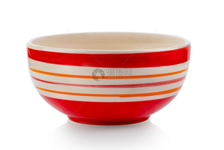 杯子目的晚餐白色背景中隔绝的陶瓷碗图片