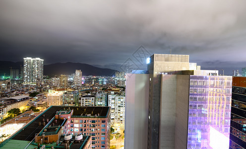 澳门夜空天线亚洲城市场景图片