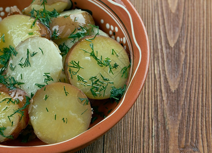 深南德国风格土豆沙拉健康农场风格食物图片
