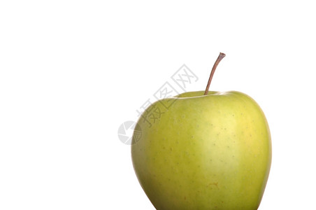 白色背景上孤立的新鲜苹果水素食主义者绿色有机的图片