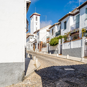 建筑的西班牙语欧洲南部安达卢西亚州格拉纳达的典型建筑图片