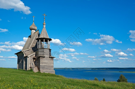 克诺耶维察木制的已恢复俄罗斯Arkhangelsk地区圣尼古拉斯克诺泽耶俄语背景