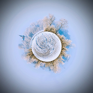 小气霜冬季奇异地世界主题冷冻图片
