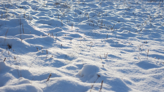 冷冻停机时间冬季风景天晨光下雪背图片